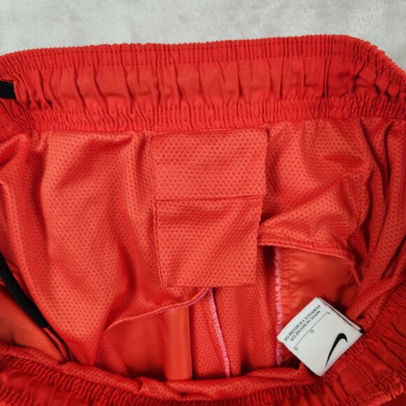 NIKE Swim Trunks Shorts Red Mesh Brief Liner Mens Size L - Picture 4 of 4